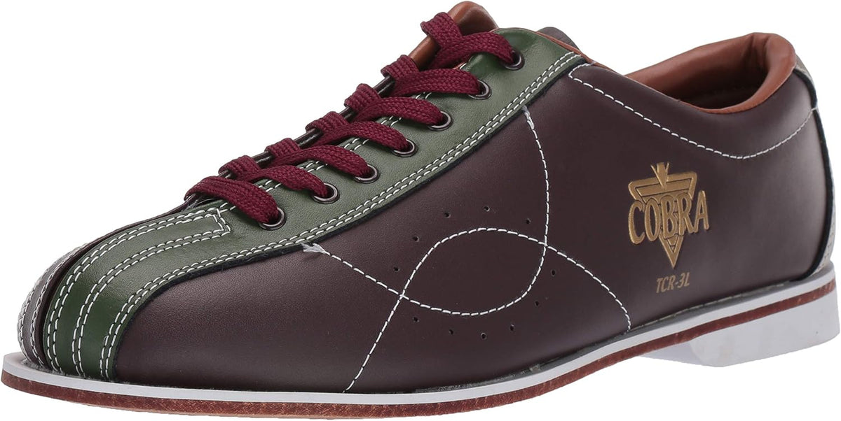 Mens TCR3L Cobra Rental Bowling Shoes Lacesbrown/Green 5