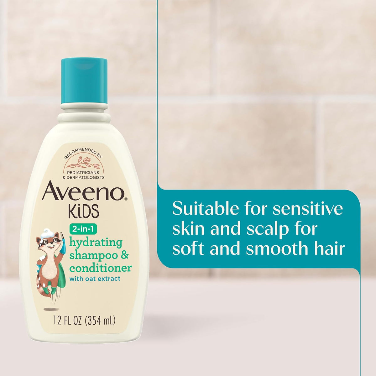 Aveeno Kids Shampoo & Conditioner, Hypoallergenic, 12 Fl. Oz