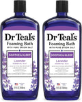 Foaming Bath with Pure Epsom Salt, Soothe & Sleep with Lavender, 34 Fl Oz (Pack of 2)