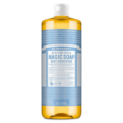 Baby Unscented Pure-Castile Liquid Soap, 32 Oz