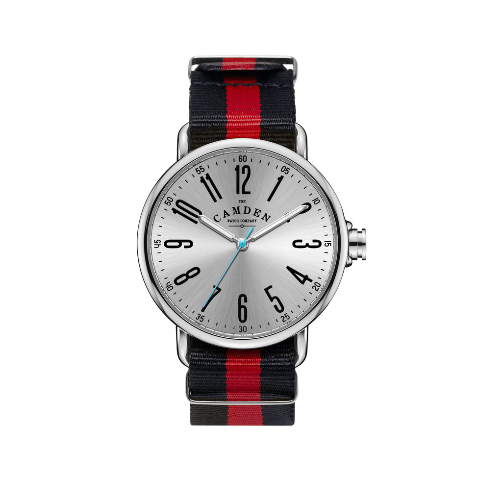 No.88 Steel on Red & Black Nylon