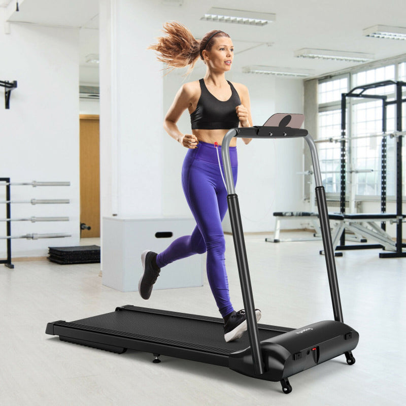 Compact Folding Treadmill with Touch Screen APP Control