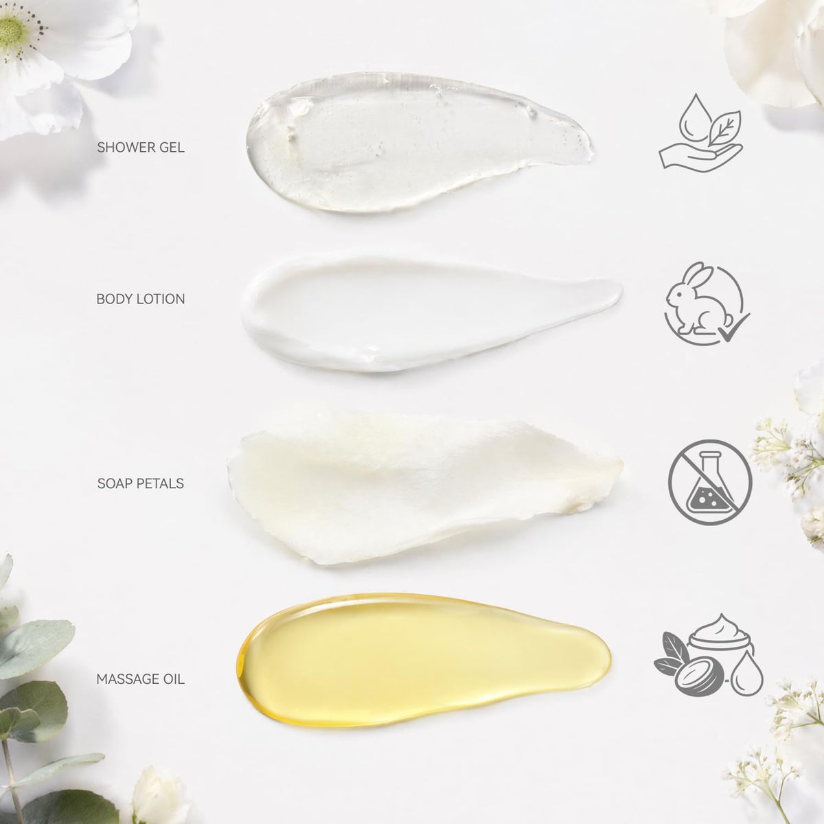 White Jasmine 15Pc Spa Gift Baskets Gifts for Women Spa Gifts